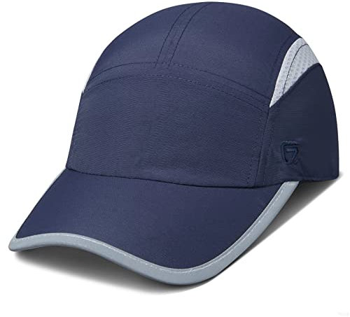 GADIEMKENSD Womens Hats Baseball Cap UPF 50+ Sun Quick Dry Lightweight Breathable Reflective Trucker Hat Outdoor Hiking Fishing Run Golf Sports A Dad Mesh Hats Running Hat Ponytail for Women Navy M/L