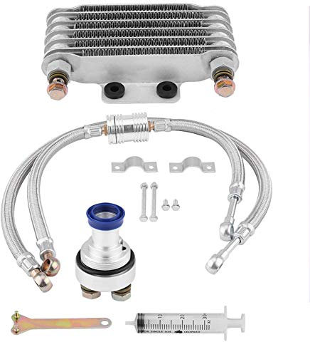 Refroidisseur d'huile, Duokon Refroidisseur d'huile, Kit de système de radiateur de refroidissement d'huile de refroidisseur d'huile de moteur de moto pour CB CG 100CC-250CC(D)