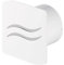 Bathroom Extractor Fan 100mm with Timer and White/Chrome Wave Front Panel