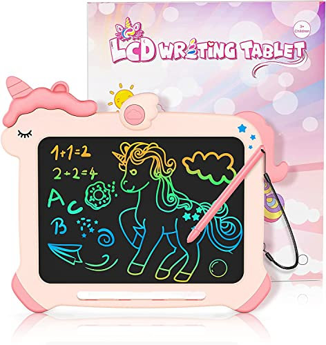 TEKFUN LCD Schreibtafel Kinder Spielzeug ab 3 4 5 6 7 Jahre alt Junge Mädchen, Zaubertafel Maltafel für Geburtstag Weihnachten Geschenk