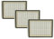 vhbw 3x Filtro compatible con Ufesa AC5500/05, AC5500/06, AC5500/09, FA0500 aspiradora - Filtro HEPA antialérgico