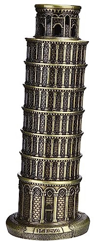 Cutbar 15,2 cm Schiefer Turm von Pisa Architekturmodell, Retro, berühmtes Italien-Bau-Souvenir-Figuren für Zuhause, Desktop-Dekoration, Geschenke (Bronze)