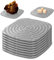 Caja Nido de Pollo, 8pcs Almohadillas de anidación Suaves para gallinero, 11.8inch Alfombrillas Reutilizables para anidar gallinas, Accesorios para Proteger Huevos de gallina (Naranja) (Gris)