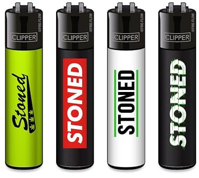 Clipper Feuerzeug 4er Set: (FFX Stoned)