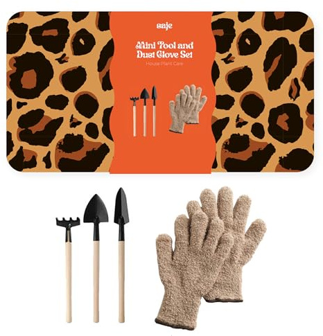 House Plant Care Kit - Leaf Dust Gloves and Mini Tools - Keep Indoor Plants Healthy