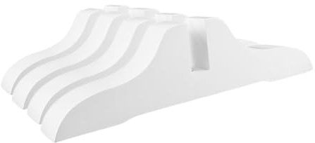 JEWEDECO 4 Stück Bildschirmbasis Halterfüße Für Sichtschutz Raumteilerständer Raumteiler Trennen Standfuß Für Unterstützung Der Partitionsbasis Hängender Weiß Holz