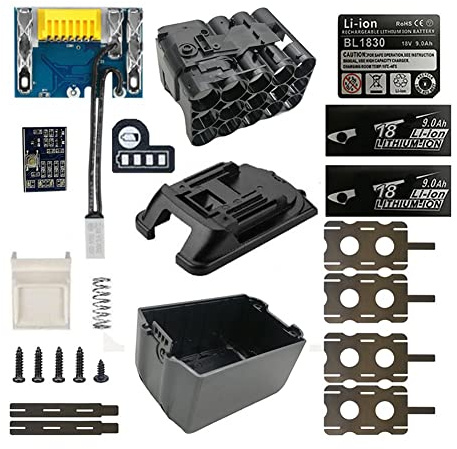 Contencinty FAI DA TE BL1890 Cassa di Batteria PCB Protezione Scheda di Protezione Shell Box per 18V BL1860 9.0Ah con Indicatore LED Batteria