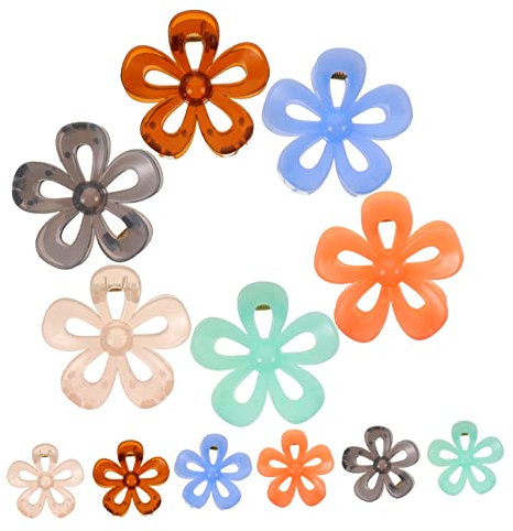 Ipetboom 12 para El Pelo con Forma de Flor Exquisitas para El Pelo Pasadores para Cabello para Mujeres
