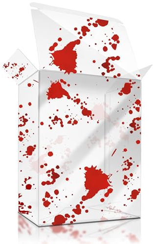 Fanatiko 5er-Pack Bloody Schutzhüllen für Funko Pop 4 - 0,4mm Funko Pop Schutzhülle - Bewahre Deine Funko Pop in perfektem Zustand mit deinem Funko Protector - Funko Pop Case mit Kratzschutzfolie.