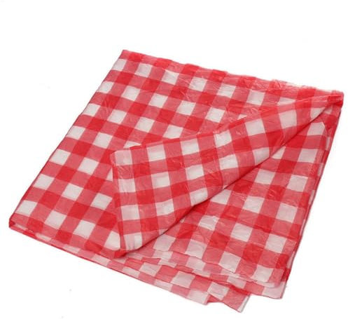 Nappe en tissu pour table de bistrot - Nappe à carreaux - Nappe en coton et lin - Blanc et noir - Résistante à la lumière et à la poussière - Lavable