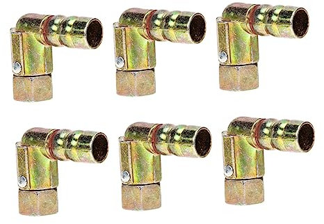 DOITOOL 12pcs Sturdy Gas Elbow Connector Hose Pipe Adapter Easy Install Gas Joint Cooker Adapter