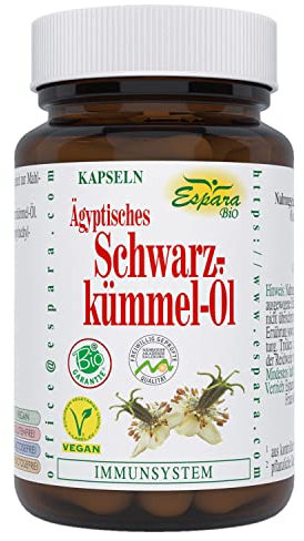 Espara Lot de 70 capsules d'huile de nigelle bio