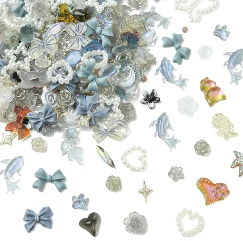 LEGENTLISUR 150 Stück Charms Aus Kunstharz Mit Flacher Rückseite Cabochons Zur Schmuckherstellung Süße Schleim Charms Für Heimwerker Handyhüllen Nägel Haarspangen Armbänder Scrapbooking Dekoration