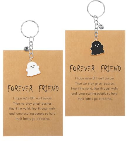 2 Stück Beste Freundin Schlüsselanhänger Freundschaft Geschenk für Frauen Abschiedsgeschenk Kollegen Beste Freundin Geburtstag Freundschaft Freundschaftsgeschenke für Frauen Mädchen Best Friends