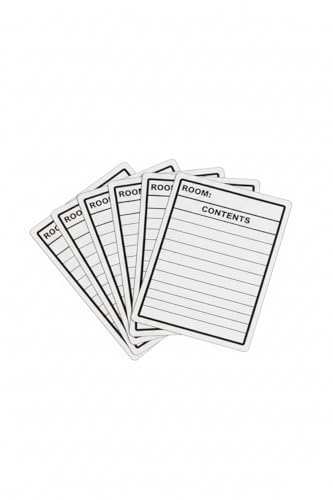 Contents Labels. Moving House. Home Removals Stickers. Moving Home Box Labels, 4 x 6 Inch Packing Sticker for Storage, Attic, Shed, Craft Room, Wardrobe. 40 Labels.