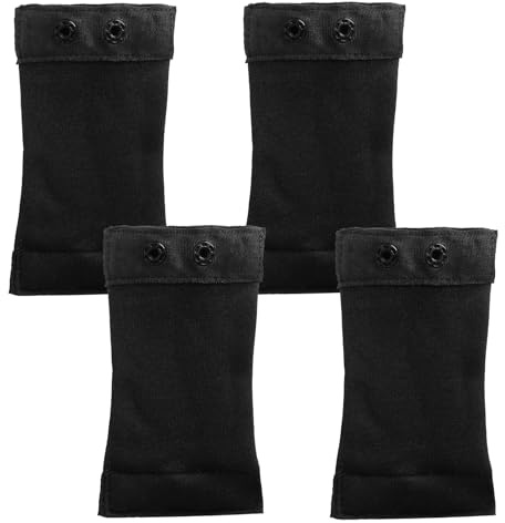 4 Pezzi Body da donna con design allungante, morbido e confortevole, dotato di chiusure a scatt Estensione per body donna con 2 bottoni a pressione in plastica compatibile con bodyy nero donnas