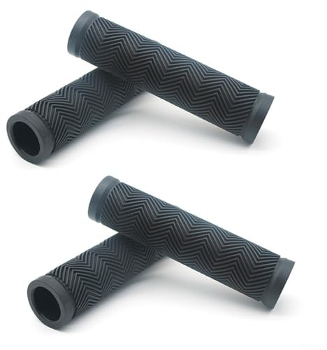 YobiLife Ersatzgriffe für Trolleys, 4er-Pack, 22 mm Innendurchmesser, schwarzer Gummi, rutschfester, wetterfester Griff, einfache Installation für Schubkarren und Gartenwagen (100 x 22 cm)