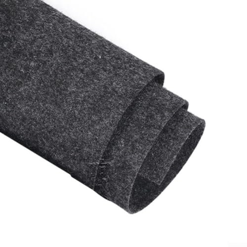 LUCKCDUO Acoustic Fabric 1M Roll Black Speaker Cloth for Grille Covers - Waterproof Dustproof Mesh for Automotive Car Speakers Subwoofer Restoration(Grey)