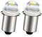 Ruiandsion 2pcs P13.5S LED Bulbs 6V 0.5W White 6000K LED Light Bulb Torch Light Flashlight,Non-Polar fit Both Negative Earth and Positive Earth