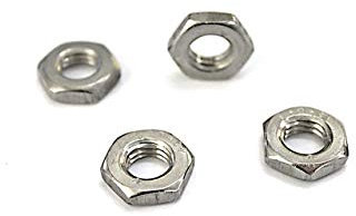 50 Stück Sechskantmuttern DIN 439 - A2 - Edelstahl - niedrige Form - Muttern - V2A - M6 - Flachmuttern - V2A (50, M6)