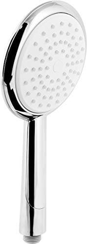 Cornat Handbrause Bianchi – verchromt – 126 mm Kopfdurchmesser | 1 Strahlart – Anti-Kalk und Wasserspareinsatz – ECO-Brausekopf – angenehmes Strahlbild – einfache Reinigung