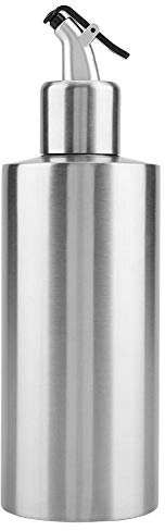 Dispenser per bottiglie di olio in acciaio inox, oliera bottiglia stoviglie per contenitori di olio e aceto, 550ml (B)