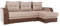 Ecksofa Sydney mit 2 Bettkasten und Schlaffunktion, Eckcouch, Freistehendes Polsterecke, Sofa, Bettfunktion, Couchgarnitur, Couch, Top-Qualität Wohnlandschaft (Malmo 08 + Eko Pik Karo 1116/60)