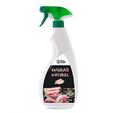 Terra Fertilis - Revitalisant rosiers - Engrais à base d'algues marines - longévité des plantes - Renforce la résistance aux agressions extérieures - Favorise la floraison - Pulvérisateur 750 mL