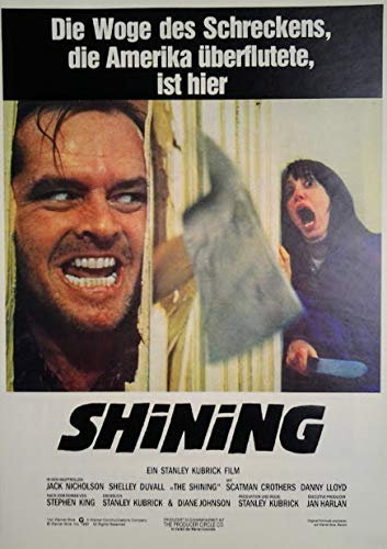 Jack Nicholson: Shining (1980) | Kleinformat Filmplakat, Poster [29,7 x 42 cm, Din A3]