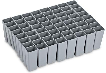 aidB NextGen Einsatzkasten Set 1/64 Unterteilung, 400 x 300 x 120 mm, ideal als Einsatz für Schubladen und NextGen Euroboxen