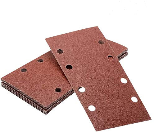 Schleifpapier, Schleifpapier, Schleifpapier, Schleifpapier, Klettpapier, für Bosch, Festo, Metabo, zum Polieren von Metall, Holz, 93 x 190 mm (Körnung 180)