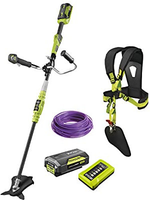 Pack RYOBI débroussailleuse 36V Lithium-ION RBC36X26B - Bobine Fil Rond diamètre 1,6mm RAC101