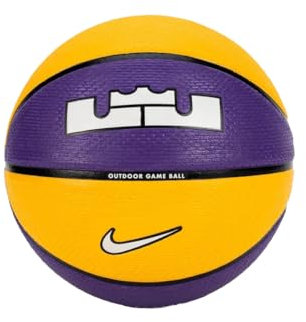 Nike Lebron James Playground 8P 2.0 Ball N1004372-575, Unisex basketballs, Yellow, 6 EU