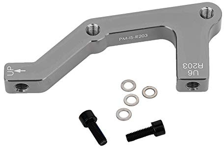 Fyearfly Fahrrad-Scheiben-Adapter, langlebiger Fahrrad-Scheibenbremsen-Halter-Bremssattel-Adapter B-R203 für MTB-Mountainbike-Fahrrad(Titan)