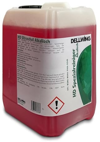 Dellwing - Nettoyeur à ultrasons concentré pour carburateur, culasse, injecteurs et autres pièces - Liquide pour bain à ultrasons et encrassement tenace - Bidon de 5 litres