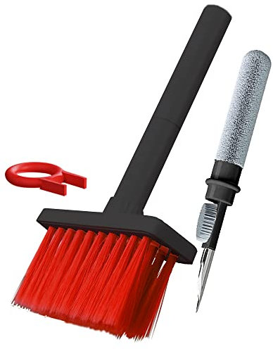 Brosse de Nettoyage pour Clavier de Jeu,5 in 1 Keyboard Cleaning Brush Kit,Nettoyeur Multifonctionnel pour écouteurs avec extracteur de Touches, pour Clavier mécanique de Jeu Airpods 2/Pro