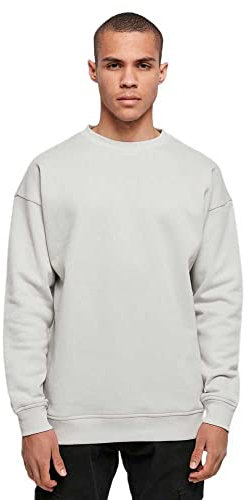 Build Your Brand Herren Sweatshirt Sweat Crewneck, Farbe lightasphalt, Größe 4XL