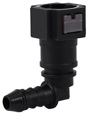 TKSE Fuel Line Connector, Fuel Line Quick Release Connect Connector Motorcycle Hose Coupler ID6(Female 7.89mm Elbow)