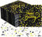 Heyu-Lotus 60 Stück Happy Birthday Servietten Schwarz Gold 33x33cm mit 15g Geburtstag Konfetti für Party Deko