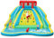 GOPLUS Aufblasbare Hüpfburg, Wasserpark mit Großer Kletterwand, 2 Langen Rutschen, Planschbecken & Wasserkanone, Wasserspielcenter für 3-8 Jahre Kinder, 452x365x233 cm (Symmetrie, Ohne Gebläse)