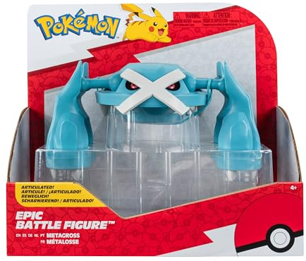 Bizak Pokemon Figura Epic Battle Metagross, Figura articulada Detalle de uno de los Pokémon de tu Serie Favorita (63223059)