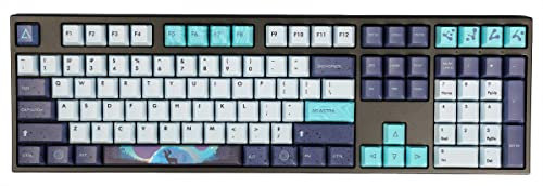 Varmilo VEA108 Aurora Gaming Tastatur, MX-Brown, weiße LED - US Layout
