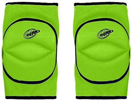 Morale Sport ginocchiera pallavolo con imbottitura snodata e foro posteriore (Small, Verde)