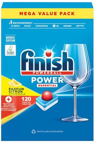 Finish Tabletas Lavavajillas Power All-in-1 Lemon 120 piezas