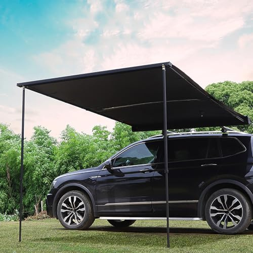 JCSRYD Auto Markise Camping Einziehbare Auto-Seitenmarkise für den Außenbereich, Ausziehbare Ripstop-Fahrzeugmarkise für Überlandcamping, PU5000 mm, Wetterfest, für SUV/LKW/Van (Size : 200x300cm/6.6X