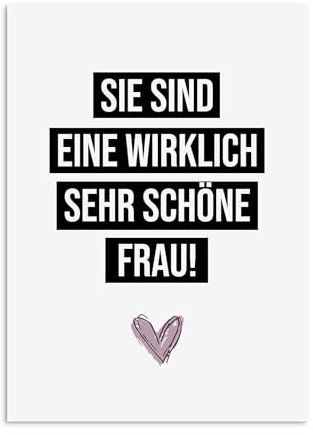 Nastami Valentinskarte Postkarte Valentinstag Karte Liebe Jahrestag Geschenk (sehr schöne Frau)