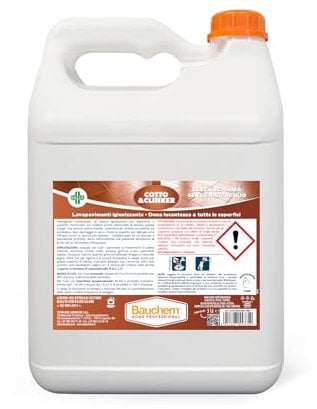 Bauchem Cotto & Clinker Lavapavimenti Auto Lucidante Anti Impronte 5 Lt