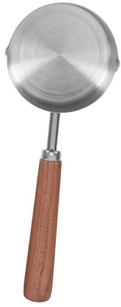 FONDOTIN Cuillère à Mesurer Pour Nourriture Pour Animaux Acier Inoxydable Avec Poignée Bois Idéale Pour Croquettes Et Aliments Pour Chats Et Chiens