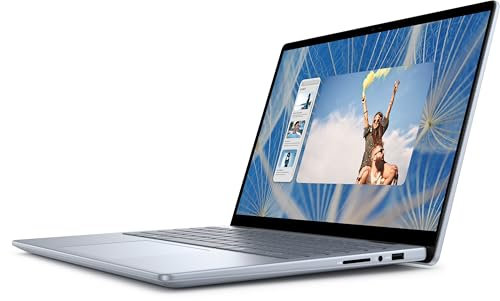 Dell Inspiron 14 7445 2-in-1 Laptop, 14 inch, AMD Ryzen 5 8640HS Processor, 8GB RAM, 512GB SSD, Ice Blue