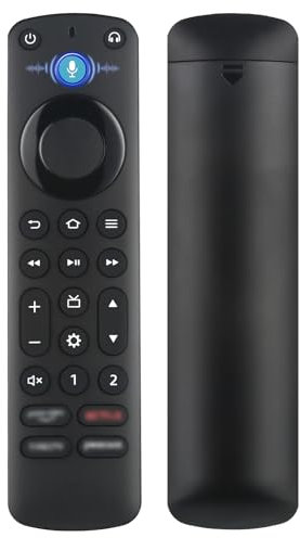 Sprachfernbedienung PRO Ersatz für Fire Smart TV/TV Stick/TV Cube, Voice Smart TV Fernbedienung Kompatible mit Insignia Toshiba Pioneer NS-RCFNA-21 NS-RCFNA-19 CT-95018 usw, mit Remote Finder s2